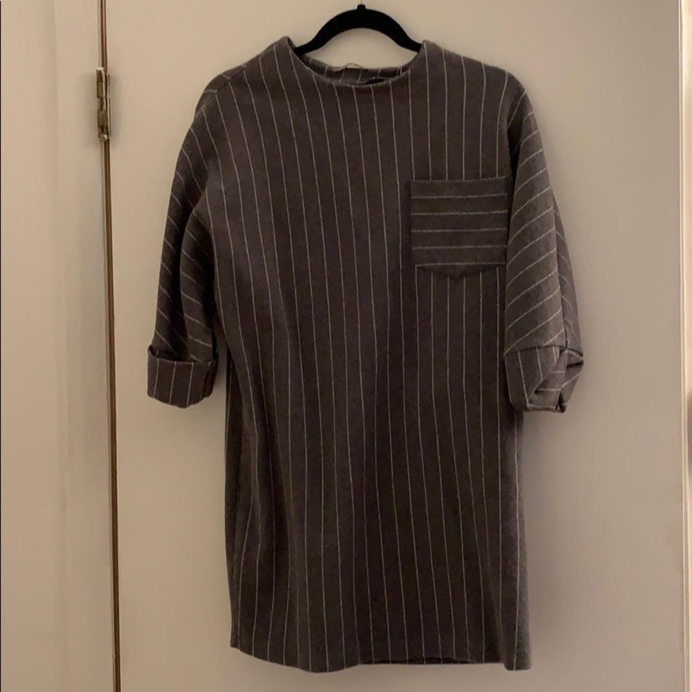 Zara Pinstripe Shift Dress